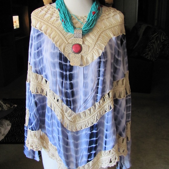 UMGEE  Plus Size Tied Dyed Tunic Shirt  Tie dye pr - Picture 1 of 8